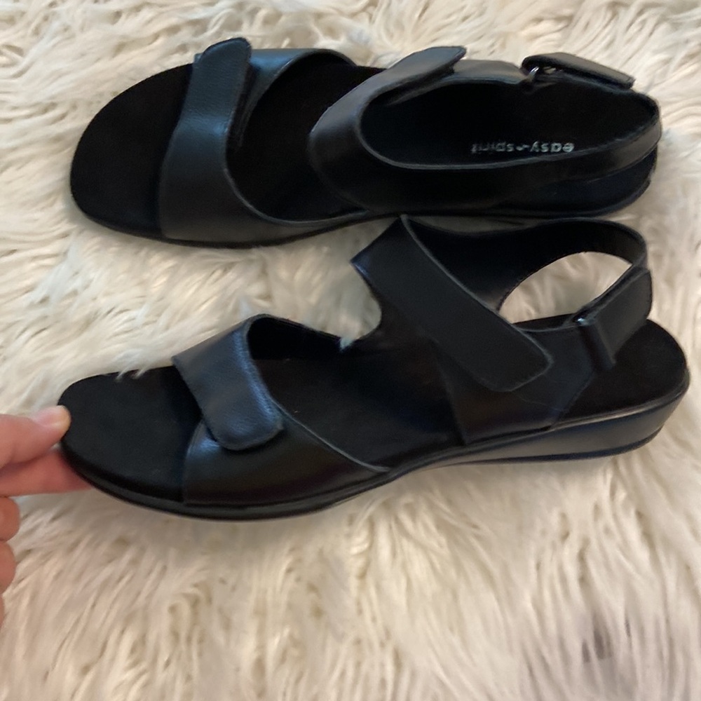 Easy Spirit Black Sandals Comfortable and Stylish leather upper size 9.5 BNWOT - Picture 12 of 12